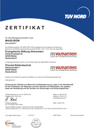 zertifikat arbeitsschutz